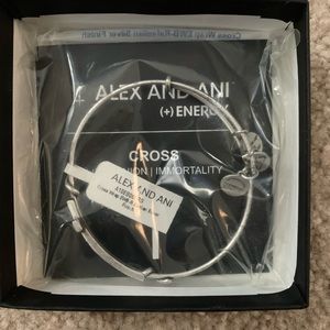 Alex and Ani silver cross bracelet